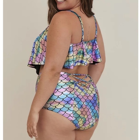 NWT TORRID MERMAID BIKINI SWIMSUIT - Picture 2 of 7